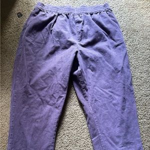 Lucy And Yak Billie Trousers Purple Cord  Size Large